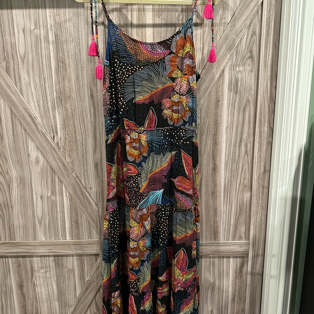Floral Black Maxi Dress - La Blanca